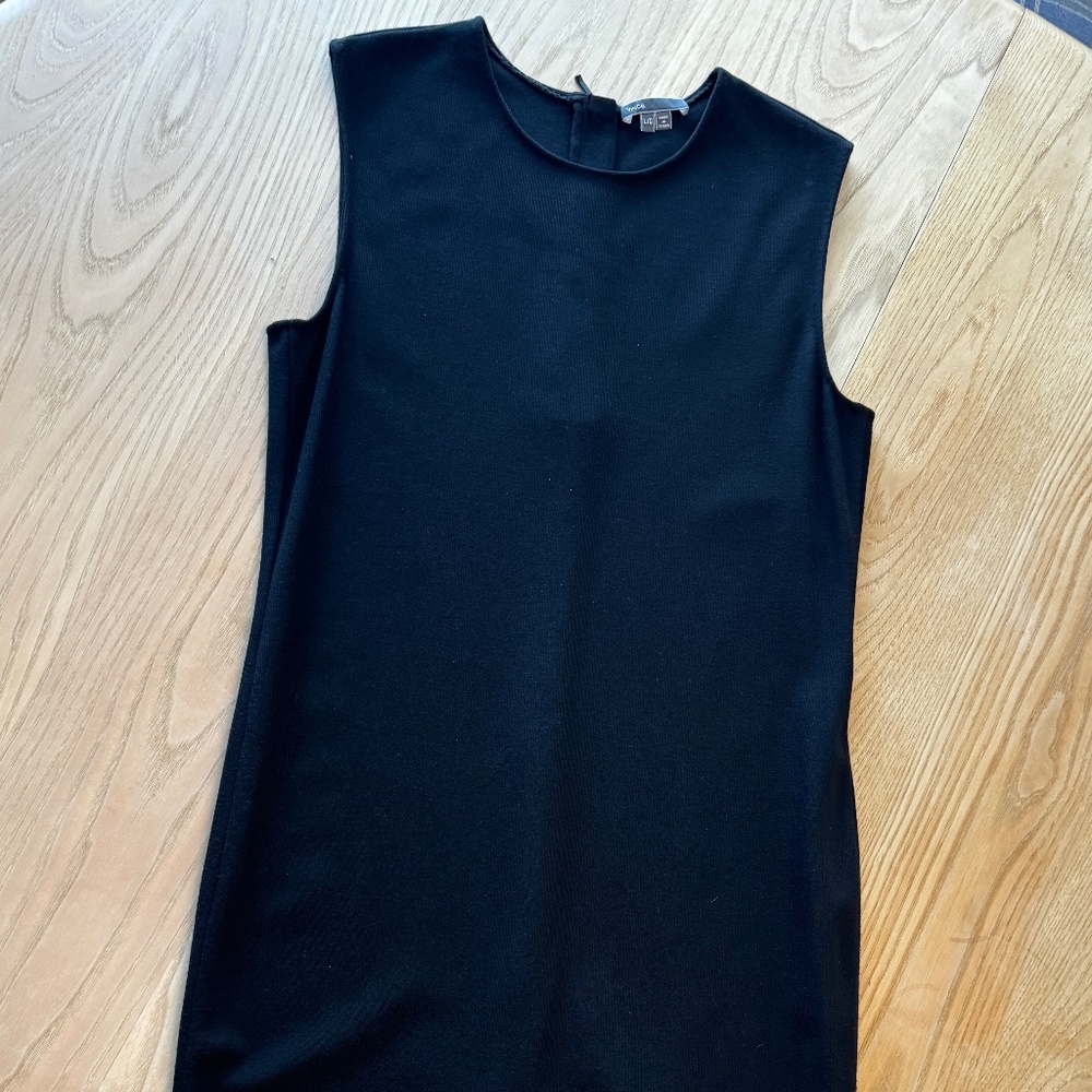 Vince black knit sleeveless dress